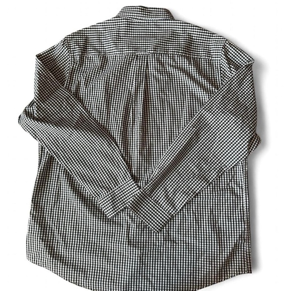NWT- Chaps Men's Long Sleeve Button-Down Shirt - Black & White /Size XL - Picture 6 of 8
